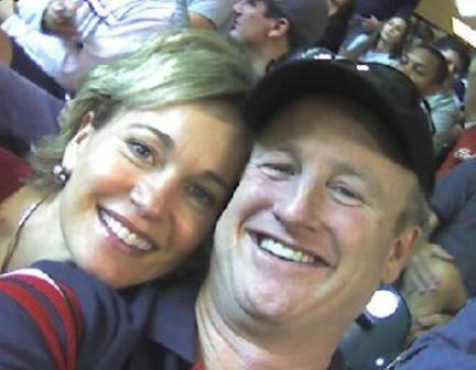 Kirk and Diane at the Astros game-2005